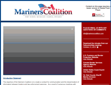 Tablet Screenshot of marinerscoalition.com